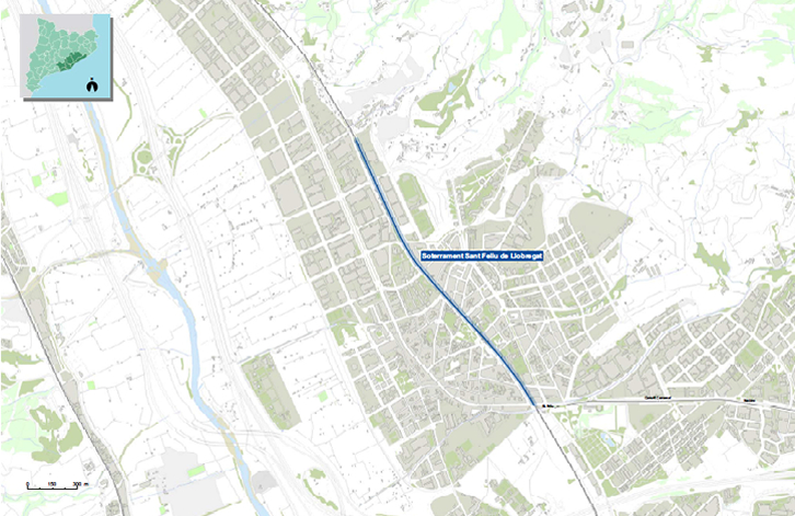 Nou traçat a Sant Feliu de Llobregat (R4)